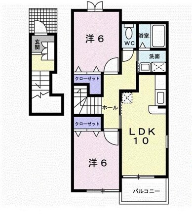 コーポ芹沢Ⅱの物件間取画像